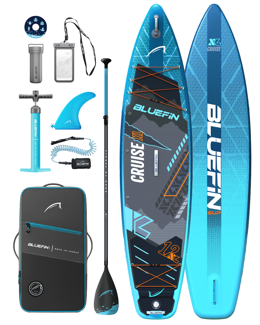 New Cruise 12' XL Premium Inflatable SUP Paddleboard