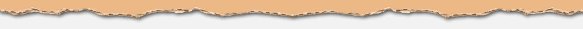 Bordo di carta strappata con uno strato superiore beige e sfondo bianco, per creare un effetto bordo materico