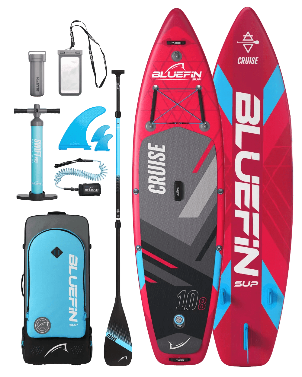 Bluefin Inflatable Paddle Board Cruise 10'8 Red