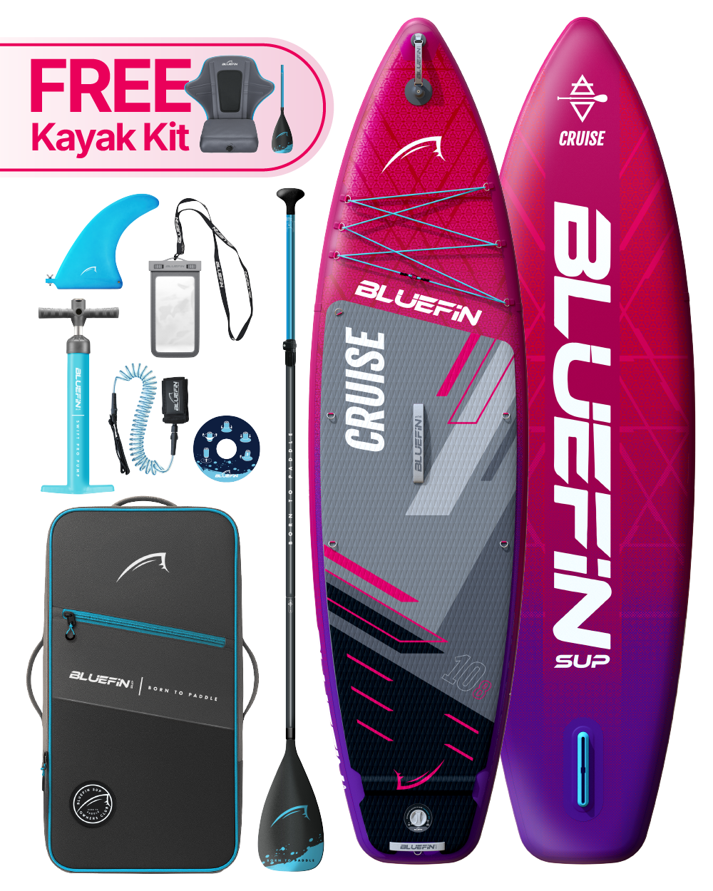 <tc>Cruise</tc> Planche à pagaie gonflable 10'8 SUP - Rouge
