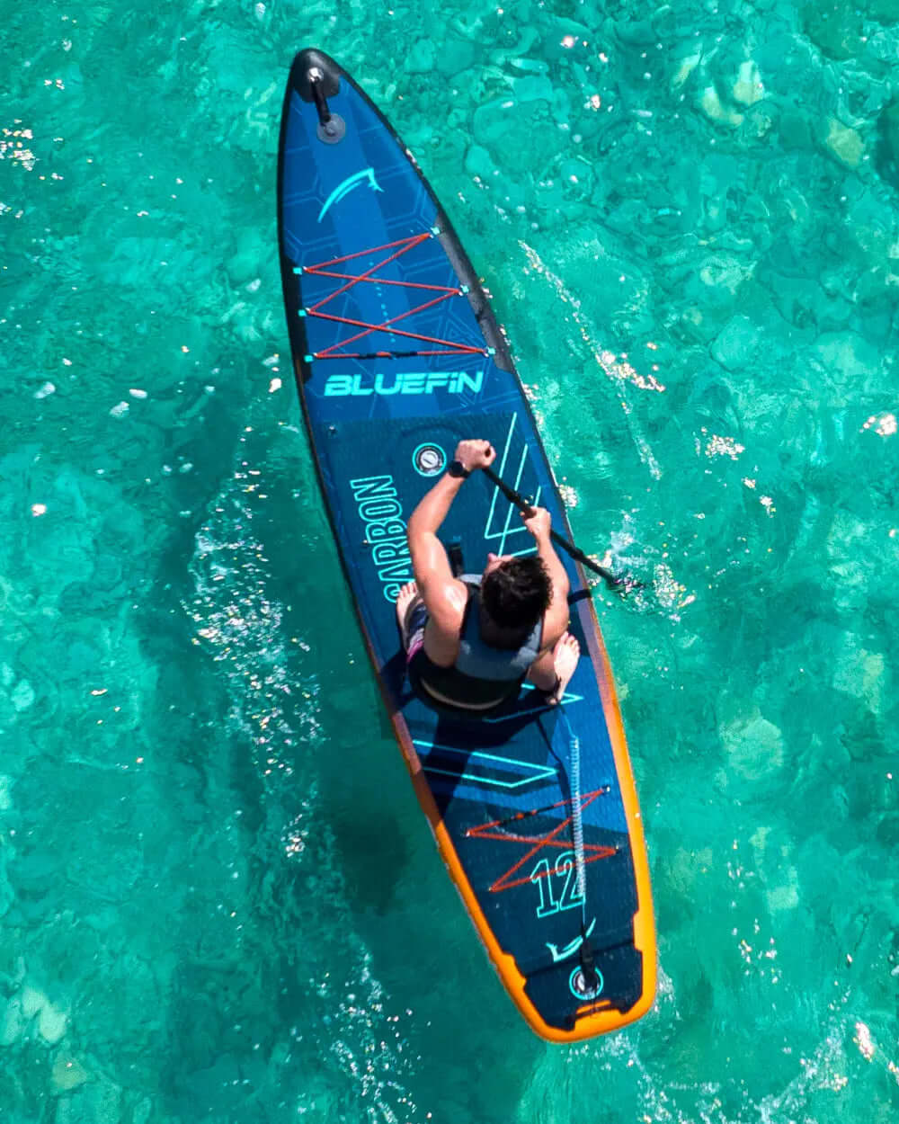 Orange Carbon 12' Inflatable SUP Board