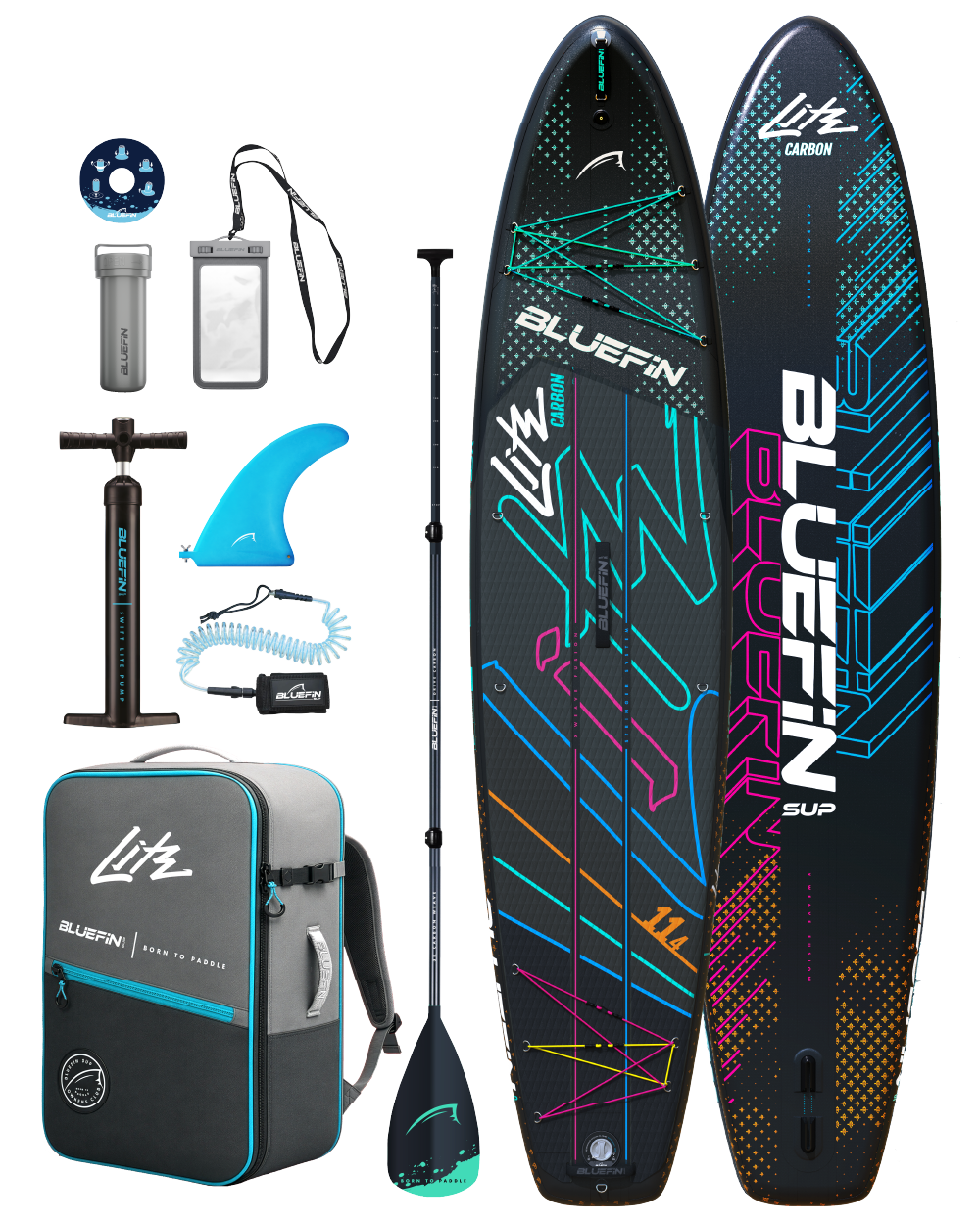 Lite Carbon 11'4 Tavola da Paddle Gonfiabile Premium