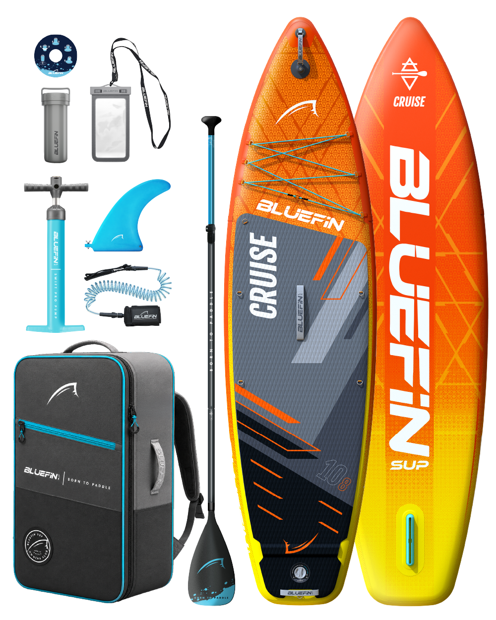 Cruise Paddleboard gonflable SUP 10'8 - Orange